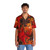 Colorful abstract Hawaiian shirt with spheres, spirals, and fractal patterns - People Front