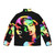 Marilyn Monroe inspired rainbow colors puffer jacket with pop art design - Back