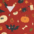 Spooky Fall Hawaiian Shirt featuring pumpkins, witches, and other eerie elements - Detail