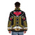 Mariachi-inspired puffer jacket with sombrero and Mexican elements - men back