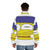 Marge Simpson Smeared Face Puffer Jacket - men back