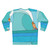 "Below Sea Level" sweatshirt with beach and ocean motif - Back