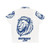 Detroit Lions Hawaiian Shirt Featuring the Team's Logo and Detroit Landmarks - Back
