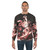 Samurai fox and higanbana flowers sweatshirt - men