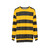 Bees yellow black stripes sweatshirt - hanging