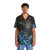 Space-themed "Make Contact" Hawaiian shirt with psychedelic alien and Cthulhu-inspired design - People Front