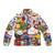 Maneki Neko Lucky Cat Puffer Jacket - Colorful and Kawaii Fashion