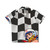 Vintage-style Speed Racer checkered flag Hawaiian shirt