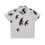 Majestic birds and animals print on a black Hawaiian shirt