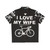 I Love My Wife Hawaiian Cycling Shirt with Biker Humor