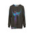 Colorful phoenix abstract graphic on sweatshirt - hanging