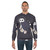 Sooty owl printed on a cozy hooded sweatshirt - men
