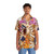 Skeletal gem hawaiian shirt with nature-inspired design - People Front
