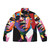 Malcolm X Puffer Jacket featuring a powerful portrait of the iconic civil rights leader