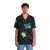 Cute green space turtle on a colorful Hawaiian-style shirt - People Front