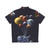 Space themed Hawaiian shirt with abstract galaxy and cosmic imagery - Back