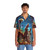 Nebula-inspired Hawaiian shirt with galaxy print design - People Front