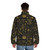Puffer jacket with mystical and occult design elements - men back