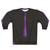 Fake Purple Tie Graphic Sweatshirt