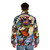 Majora's Mask puffer jacket featuring iconic video game design - men back