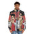 Majima Everywhere Puffer Jacket featuring characters from the Yakuza video game series - men front