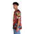 Lord Drakkon Hawaiian Shirt with Power Rangers Dinosaur and Tiger Dragon Motif - People Left
