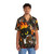 Magical cat behemoth design on a vibrant Hawaiian shirt - People Front