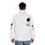 Magpie Season Puffer Jacket featuring a magpie design on a lightweight, durable puffer jacket - men back
