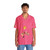 Madonna Hung Up Pantone Pink Hawaiian Shirt - People Front