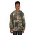 Surreal portrait sweatshirt featuring a unique digital art design - women