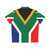 South Africa flag pattern on a Hawaiian shirt - Back