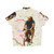 Mad Dog Hawaiian Shirt with a Dog Riding a Bike - Back
