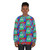 Iridescent pixelated everglades pacifist sweatshirt - women
