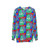 Iridescent pixelated everglades pacifist sweatshirt - hanging
