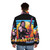 Madmartigan Daikini Outrun Style Puffer Jacket, inspired by the classic 1988 fantasy film Willow - men back
