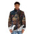 Macy Gray Women's Striped Puffer Jacket - men front