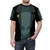 Postal 2 inspired green all-over-print t-shirt - men front