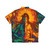 Shiva and Parvati Hawaiian Shirt, spiritual hindu fashion - Back