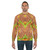 Colorful abstract autumn masquerade sweatshirt with organic fall pattern - men