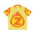 Letter Z superhero fire insignia Hawaiian shirt