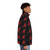 Stylish origami bird puffer jacket inspired by the hit Netflix series Money Heist - men side right