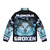 A puffer jacket featuring a cursed cat meme design, perfect for ironic internet culture enthusiasts. - Back