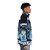 A puffer jacket featuring a cursed cat meme design, perfect for ironic internet culture enthusiasts. - men side right
