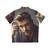 Chris Hemsworth wearing a tropical print Hawaiian shirt - Back