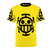 Anime-inspired t-shirt featuring the symbol and logo of Trafalgar Law, the pirate surgeon from the One Piece series.