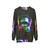 Astronaut Raccoon Sweatshirt - Cosmic Creature Design - hanging