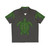 Legendary sea turtle graphic on a colorful Hawaiian shirt