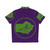 Green Hawaiian shirt with Hulk smash fist logo - Back