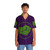 Green Hawaiian shirt with Hulk smash fist logo - People Front