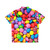 Colorful Smarties Hawaiian Shirt with Vibrant Candy Pattern - Back